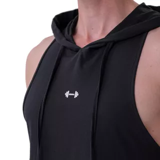 Men’s Hooded Tank Top Nebbia 323 - Black