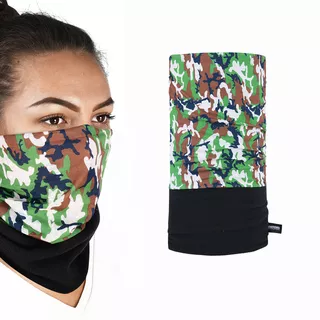 Universal Multi-Functional Neck Warmer Oxford Snug - Check - Camo Green