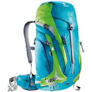 Turistický batoh DEUTER ACT Trail PRO 34 - černá - modro-zelená