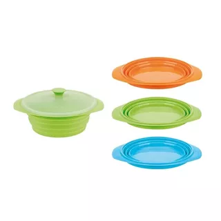 Folding Bowl FERRINO Contenitore Pieghvole - Orange