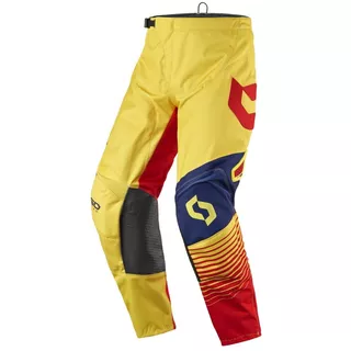 Motocross Pants SCOTT 350 Track MXVII - Blue-Orange - Yellow-Red