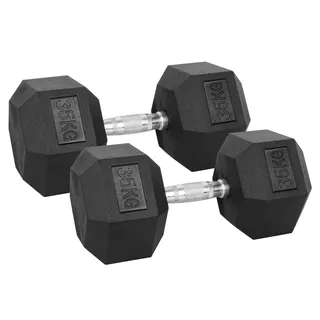 Sada šestihranných činek inSPORTline Hexsteel 2x 3-40 kg