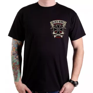 T-Shirt BLACK HEART Crusty Demons - Black