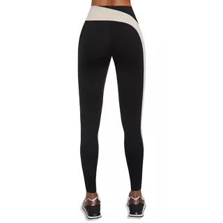 BAS BLACK Flow Damen Leggings - schwarz/cremefarbe