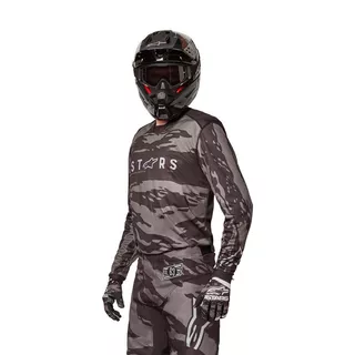 Motokrosový dres Alpinestars Racer Tactical černá/šedá