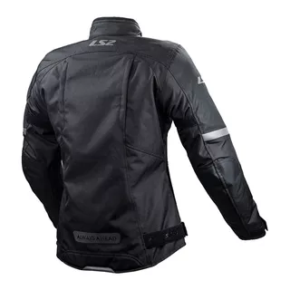 Women’s Motorcycle Jacket LS2 Serra EVO Lady Black - Black