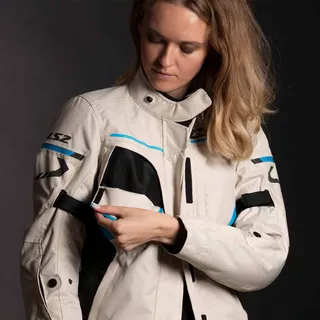 Women’s Motorcycle Jacket LS2 Endurance Sand Black Blue