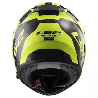 Moto prilba LS2 FF397 Vector C Shine - Carbon Hi Vis Yellow