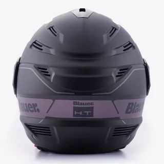 Moto přilba Blauer Brat Black/Grey - černá/šedá