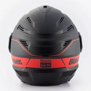 Moto přilba Blauer Brat Black/Red - černá/červená