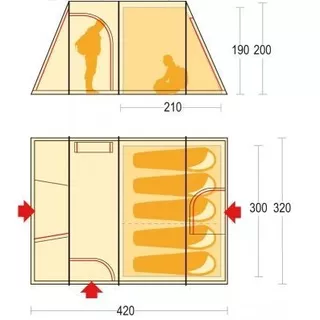 Tent FERRINO Proxes 5