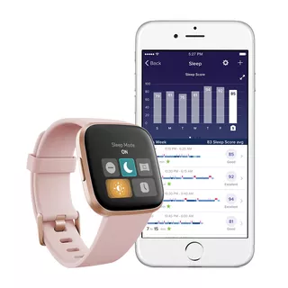 Fitbit Versa 2 okosóra rózsaszín