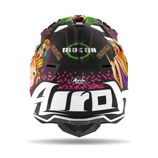 Moto přilba Airoh Wraap Youth Pin-Up matná černá 2022