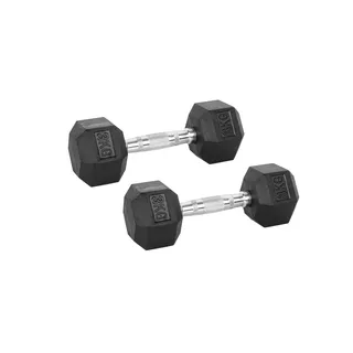 Hatszögű kézi súlyzó inSPORTline Hexsteel 2x 3-40 kg