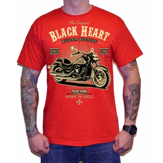 Тениска BLACK HEART Harley Red - L - червен