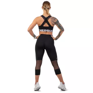 Női magas derekú leggings Nebbia 406 - fekete