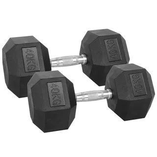 Sada šestihranných činek inSPORTline Hexsteel 2x 3-40 kg