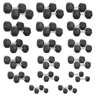 Hex Dumbbell Set inSPORTline Hexsteel 2 x 3-40 kg