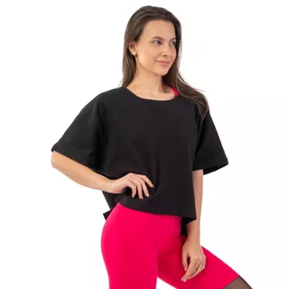 Női póló Nebbia Organic Cotton Loose Fit "The Minimalist" Crop Top