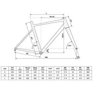 Cestný bicykel KELLYS ARC 30 28" - model 2020 - L (559 mm)