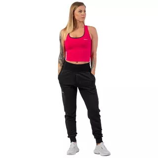 Nebbia sportos slim-fit crop trikó - rózsaszín