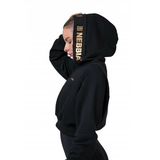 Nebbia Golden Crop 824 Damen-Sweatshirt - schwarz