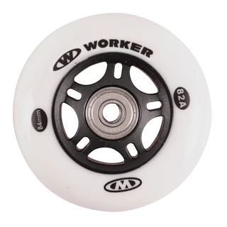 In-line wheels WORKER 84mm and Bearing ABEC-9 chrome - Set 4 pcs
