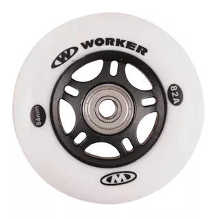 In-line Räder WORKER 84mm und ABEC-9 Lager chrome - Set 4 St.