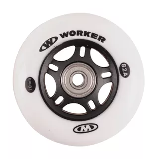 Kółka do rolek WORKER 76mm z łożyskami ABEC-7