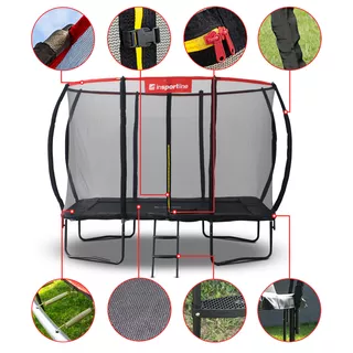 Rectangular Trampoline Set inSPORTline QuadJump PRO 183*274 cm