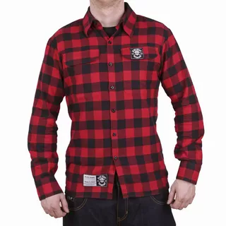 Long Sleeve Shirt BLACK HEART Redneck - Red