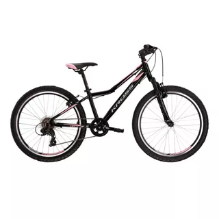 Juniorský dievčenský bicykel Kross LEA JR 1.0 24" Gen 003 - čierna/šedá/ružová