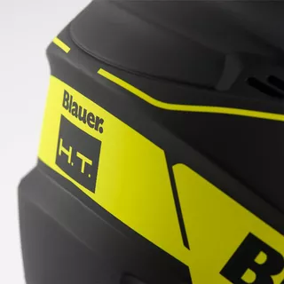 Moto prilba Blauer Brat Black/Fluo Yellow - čierna/žltá fluo