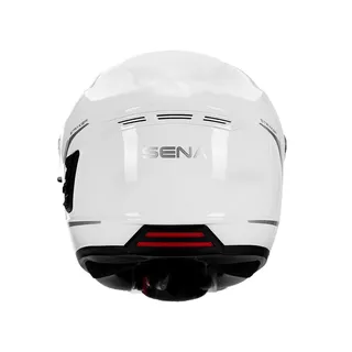 Motorcycle Helmet SENA Stryker w/ Integrated Mesh Headset Glossy White