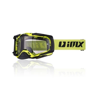 Motocross szemüveg iMX Dust Graphic - Fluo Sárga-Fekete Matt