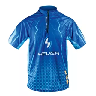 Men's bike jersey 4EVER short sleeve - Blue, M - Blue