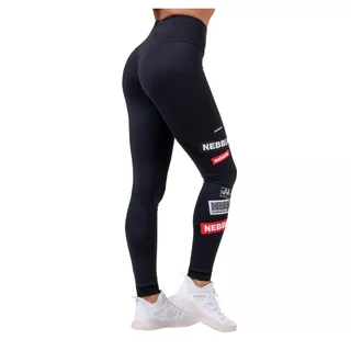 Damen Leggins Nebbia High Waist Labels 504 - schwarz