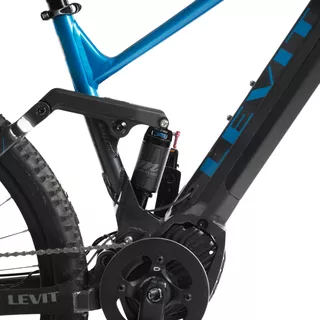 Elektryczny rower górski z pełnym zawieszeniem Levit Kingit BF Overstep 630 29" - Blue black pearl, L (18,5", 175-185 cm)