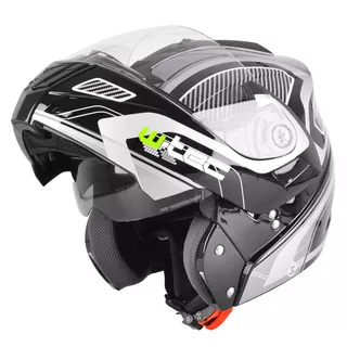 Flip-Up Motorcycle Helmet W-TEC NK-839 - Matt Black