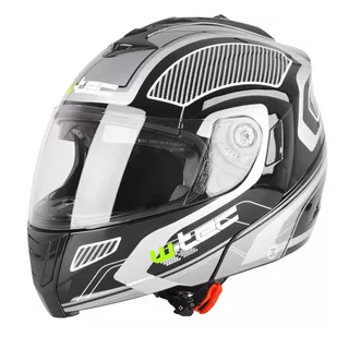 Kask motocyklowy szczękowy otwierany z blendą W-TEC NK-839