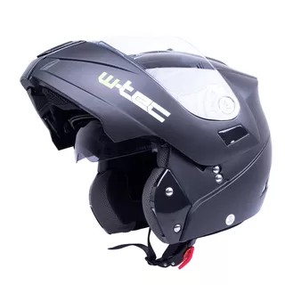 Flip-Up Motorcycle Helmet W-TEC NK-839 - Matt Black