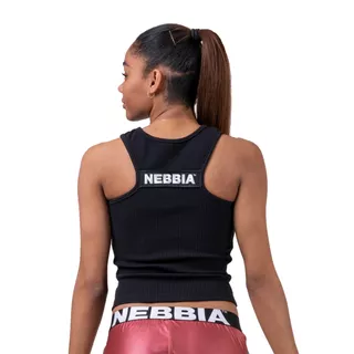 Dámsky crop top Sports Nebbia Labels 516 - Black