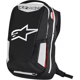 Batoh na ven Alpinestars City Hunter černý/bílý/červený