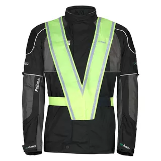 Motorradjacke W-TEC Foibos PLUS - schwarz-grau