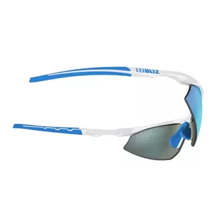 Bliz Prime sportliche Sonnenbrille - weiß-blau