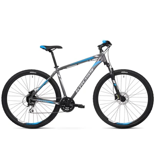Horský bicykel Kross Hexagon 5.0 29" - model 2020 - grafitová/strieborná/modrá - grafitová/strieborná/modrá