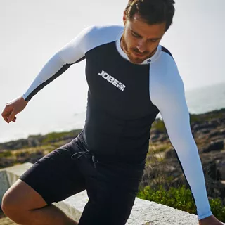 Pánské tričko pro vodní sporty Jobe Rashguard s dlouhým rukávem - černo-bílá