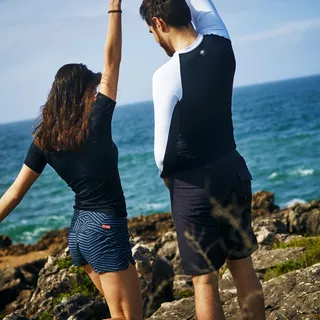 Pánské tričko pro vodní sporty Jobe Rashguard s dlouhým rukávem - černo-bílá