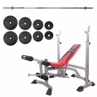 Multi-Function Bench inSPORTline LKM904 + Weights + Lifting Bar