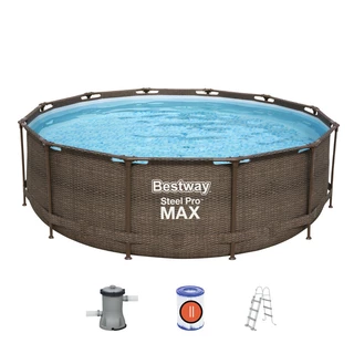 Bazén Bestway Steel Pro Max Rattan 366 x 100 cm s filtrací